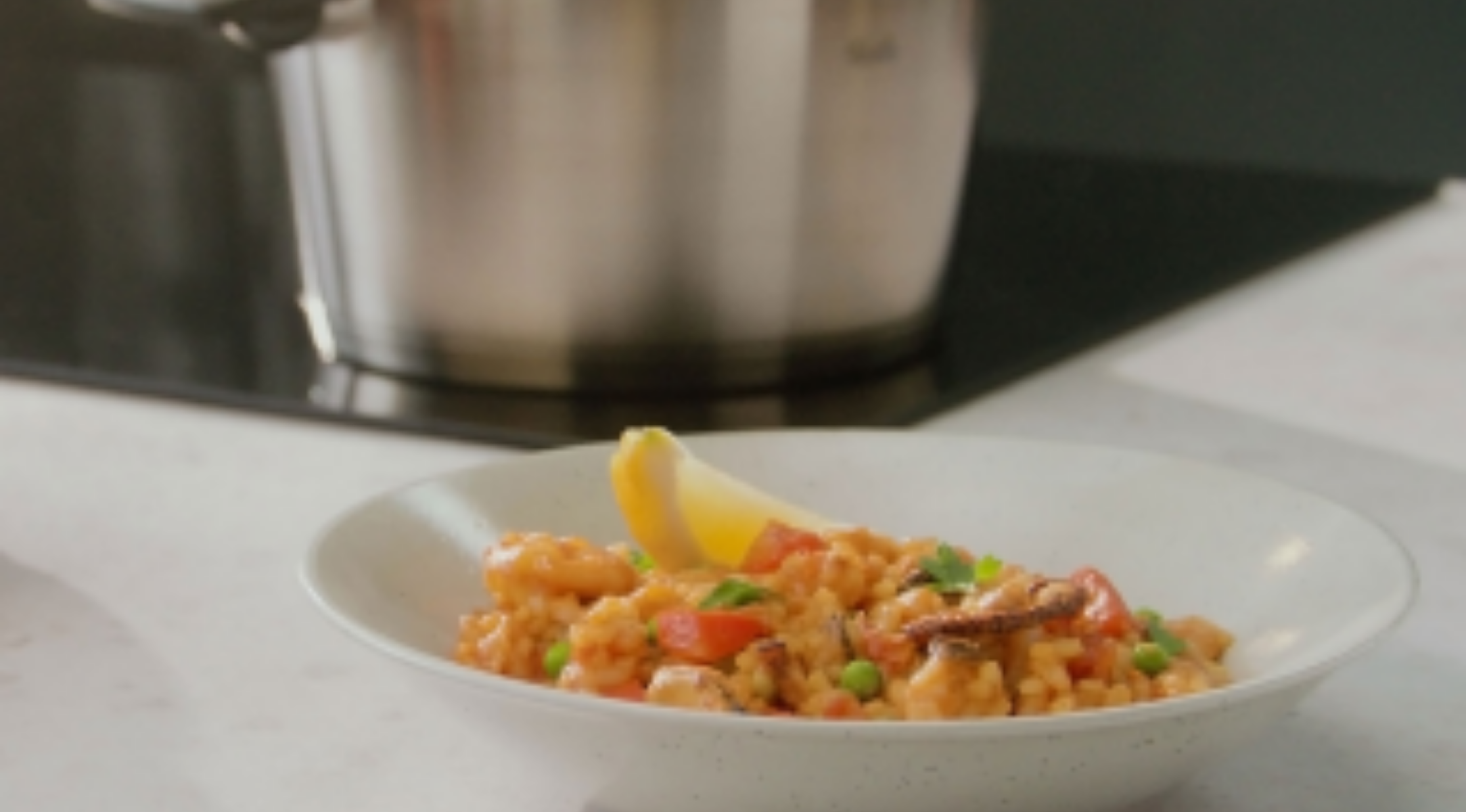 Meeresfrüchte Paella