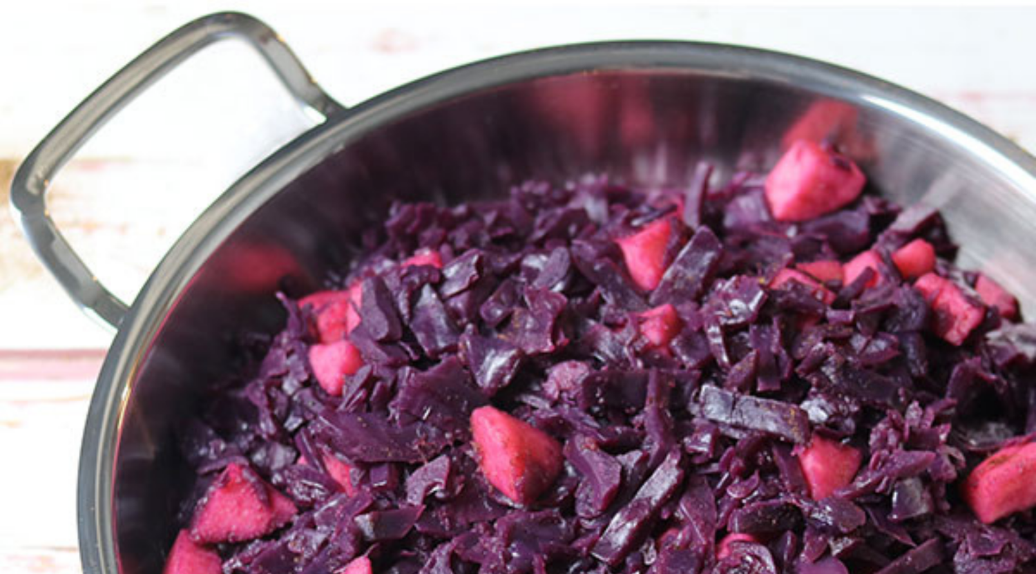 Apfelrotkohl