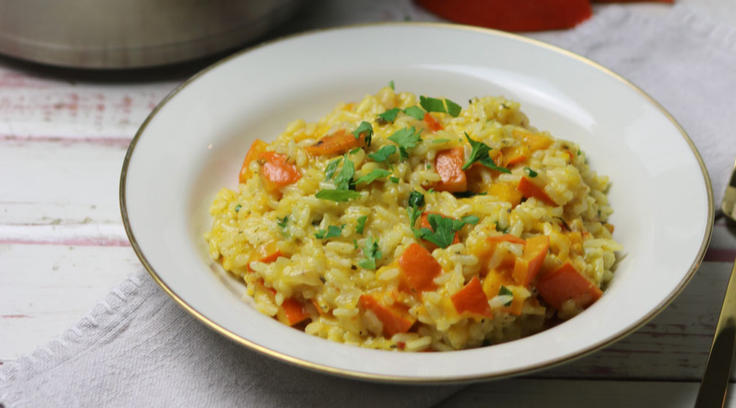 Kürbis Risotto